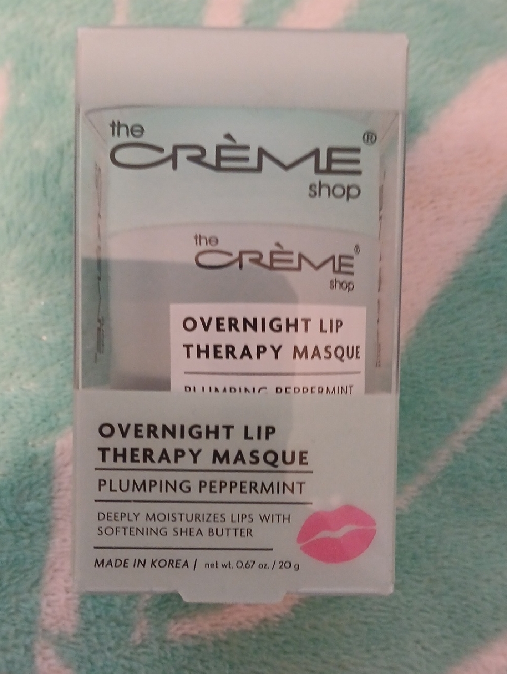The Crème Shop Overnight Lip Therapy Masque — Plumping Peppermint (Pink)